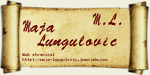 Maja Lungulović vizit kartica